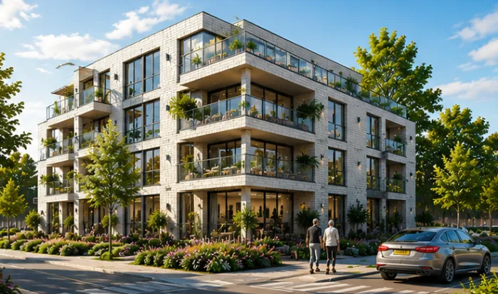 voorbeeld appartementencomplex
